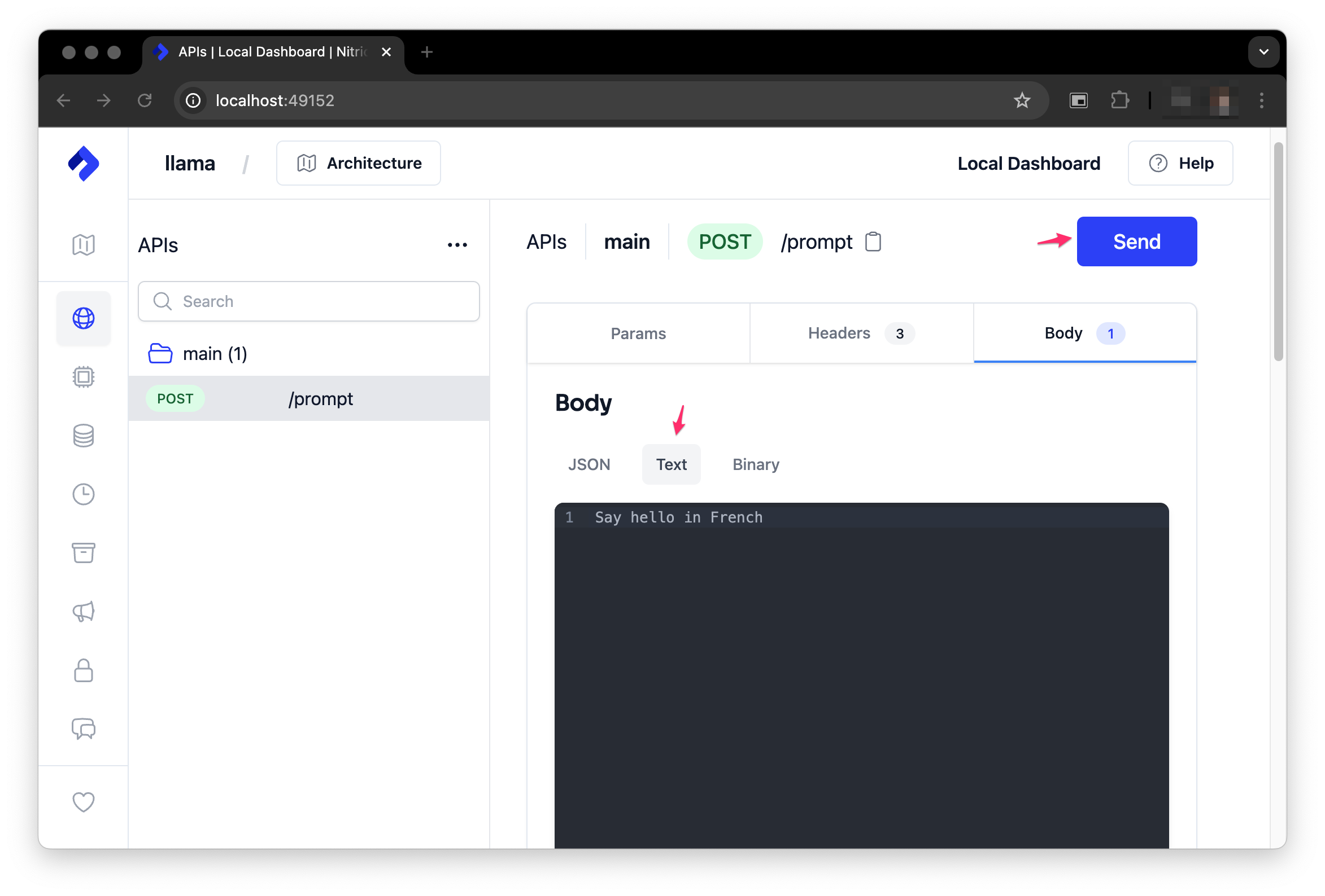 api dashboard